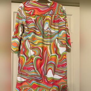 EUC Jude Connally Kerry Dress Dramatic Art-to-Wear Liquid Knit Size Large
